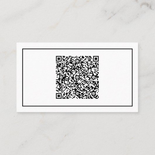 Carte de visite moderne avec code QR - Choisir les (Dos)
