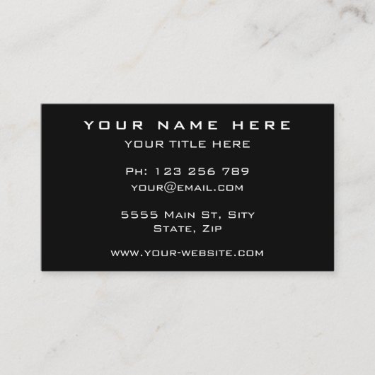 Carte de visite moderne avec code QR - Choisir les (Devant)