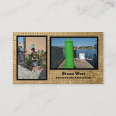 Carte de visite moderne avec deux photos (Devant)