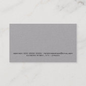 carte de visite moderne avec fine ligne rouge sur  (Dos)