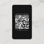 Carte de visite moderne avec photo et médias socia (Dos)