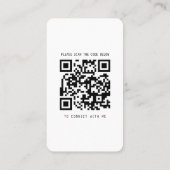 Carte de visite moderne avec photo et médias socia (Dos)