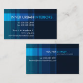 CARTE DE VISITE MODERNE :: bande movale 5L (Devant / Derrière)