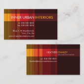 CARTE DE VISITE MODERNE :: bande movale 6L (Devant / Derrière)