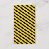 CARTE DE VISITE MODERNE :: bandes d'avertissement  (Dos)