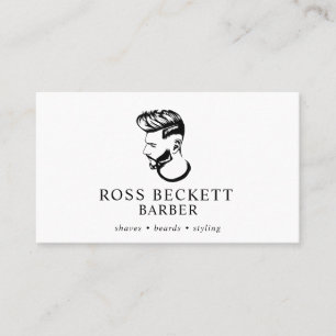 Carte de visite moderne Barber Hair Stylliste