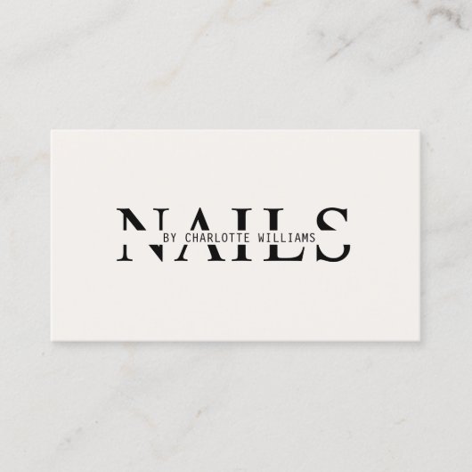 Carte De Visite Moderne, Beige, Code QR (Devant)