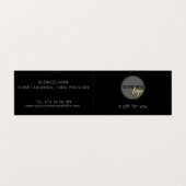 CARTE DE VISITE MODERNE BLACK COMPANY LOGO DOSSIER DE CERTIFICAT (Extérieur déplié)