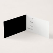 CARTE DE VISITE MODERNE BLACK COMPANY LOGO DOSSIER DE CERTIFICAT (Intérieur)