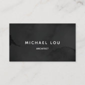 Carte de visite moderne Black Professional (Devant)