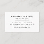 Carte de visite moderne Black Terrazzo (Dos)
