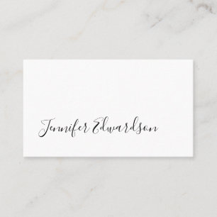 Carte De Visite Moderne blanc minimaliste professionnel simple