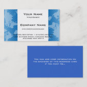 Carte de visite moderne bleu de la carte D3 du (Devant / Derrière)