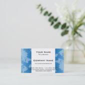 Carte de visite moderne bleu de la carte D3 du (Debout devant)