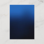 Carte de visite moderne bleu noir tendance (Dos)