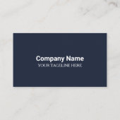Carte de visite moderne bleue avec code QR (Dos)