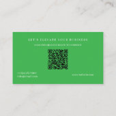 Carte de visite Moderne Bleue avec Code QR | Entre (Dos)