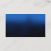 Carte de visite moderne Blue Black Consultant (Dos)