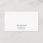 Carte De Visite Moderne Blue Mountains Silhouette Massage Thérapie (Dos)