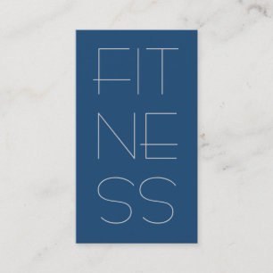 Carte de visite moderne Blue Professional Fitness