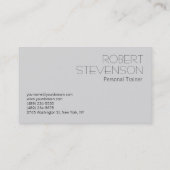 Carte de visite moderne Blue Professional Fitness (Dos)