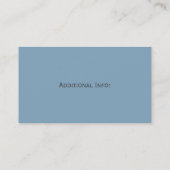 Carte de visite moderne Blue Stripes (Dos)