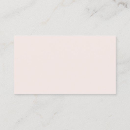 Carte De Visite Moderne Blush-Enregistrer le code Date-QR- (Dos)