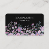 Carte De Visite Moderne Boho Floral  (Devant)