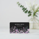 Carte De Visite Moderne Boho Floral  (Debout devant)