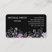 Carte De Visite Moderne Boho Floral  (Dos)