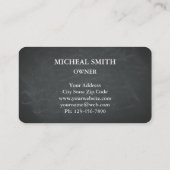 Carte De Visite Moderne Boho Floral Kraft (Dos)