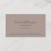 Carte De Visite Moderne Boho Lunes Beige Bleu Tendance Simple (Devant)