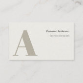 Carte De Visite Moderne Bold Minimal Professionnel (Devant)