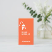 CARTE DE VISITE MODERNE BOLD ORANGE (Debout devant)