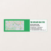 Carte De Visite Moderne Bold, Pub/Brasserie, Détaillé (Intérieur déplié)