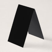 Carte De Visite Moderne Bordure Noir Blanc Tendance (Dos)