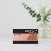 Carte De Visite Moderne - Buble Cloud Pale Orange (Debout devant)