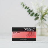 Carte De Visite Moderne - Buble Cloud Rouge (Debout devant)