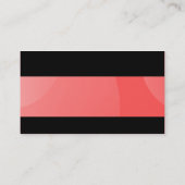 Carte De Visite Moderne - Buble Cloud Rouge (Dos)