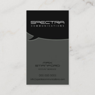 CARTE DE VISITE MODERNE : : bulle 4P d'entretien