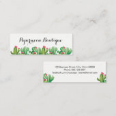 Carte de visite moderne Cactus (Devant / Derrière)