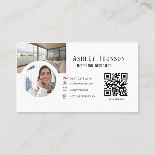 Carte De Visite Moderne Calligraphie (Dos)