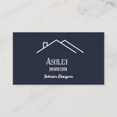 Carte De Visite Moderne Calligraphie Maison Décor (Devant)