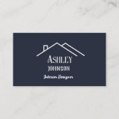 Carte De Visite Moderne Calligraphie Maison Décor (Devant)