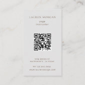 Carte de visite moderne Celestial Yoga Studio (Dos)