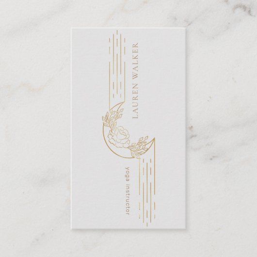 Carte de visite moderne Celestial Yoga Studio (Devant)