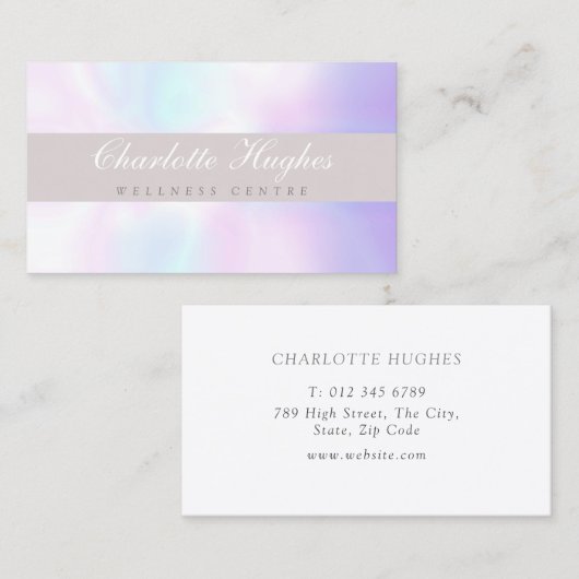 Carte De Visite Moderne Chic (Devant / Derrière)