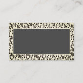 Carte De Visite moderne chic à motifs gris fusain (Dos)