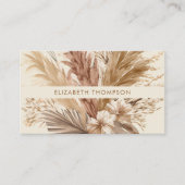 Carte De Visite Moderne Chic Aquarelle Floral Boho (Devant)