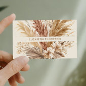 Carte De Visite Moderne Chic Aquarelle Floral Boho